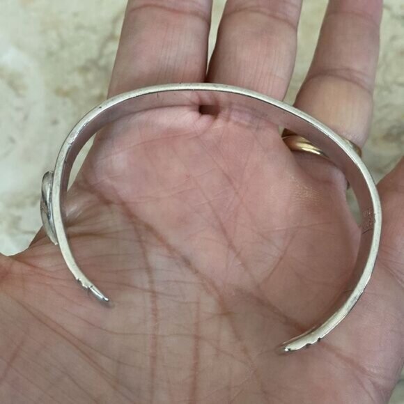 Breast Cancer “Until There Is A Cure” Silver Cuff Bracelet Unisex - Picture 7 of 9